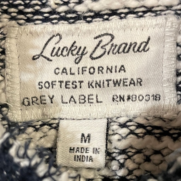 Lucky brand Navy Blue Knit Hoodie - Picture 2 of 4